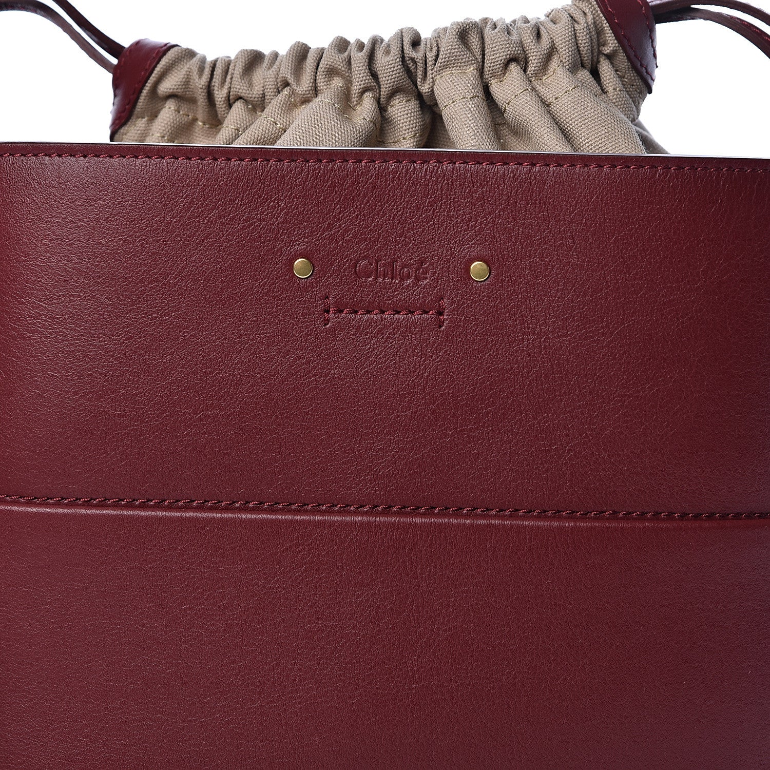 Chloe Smooth Calfskin Medium Roy Bucket Bag Plum Purple 9 of 11