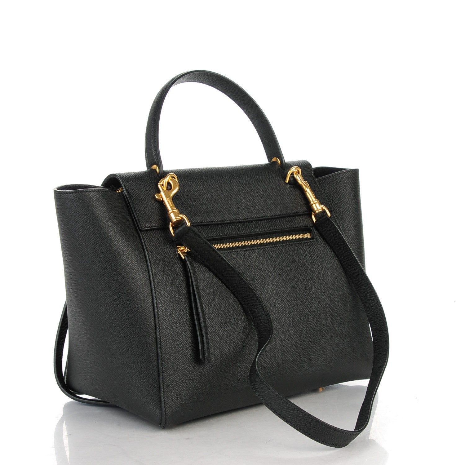 Celine Grained Calfskin Mini Belt Bag Black 3 of 9