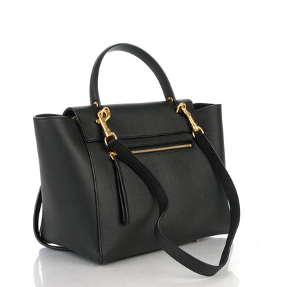 Celine Grained Calfskin Mini Belt Bag Black 3 of 9