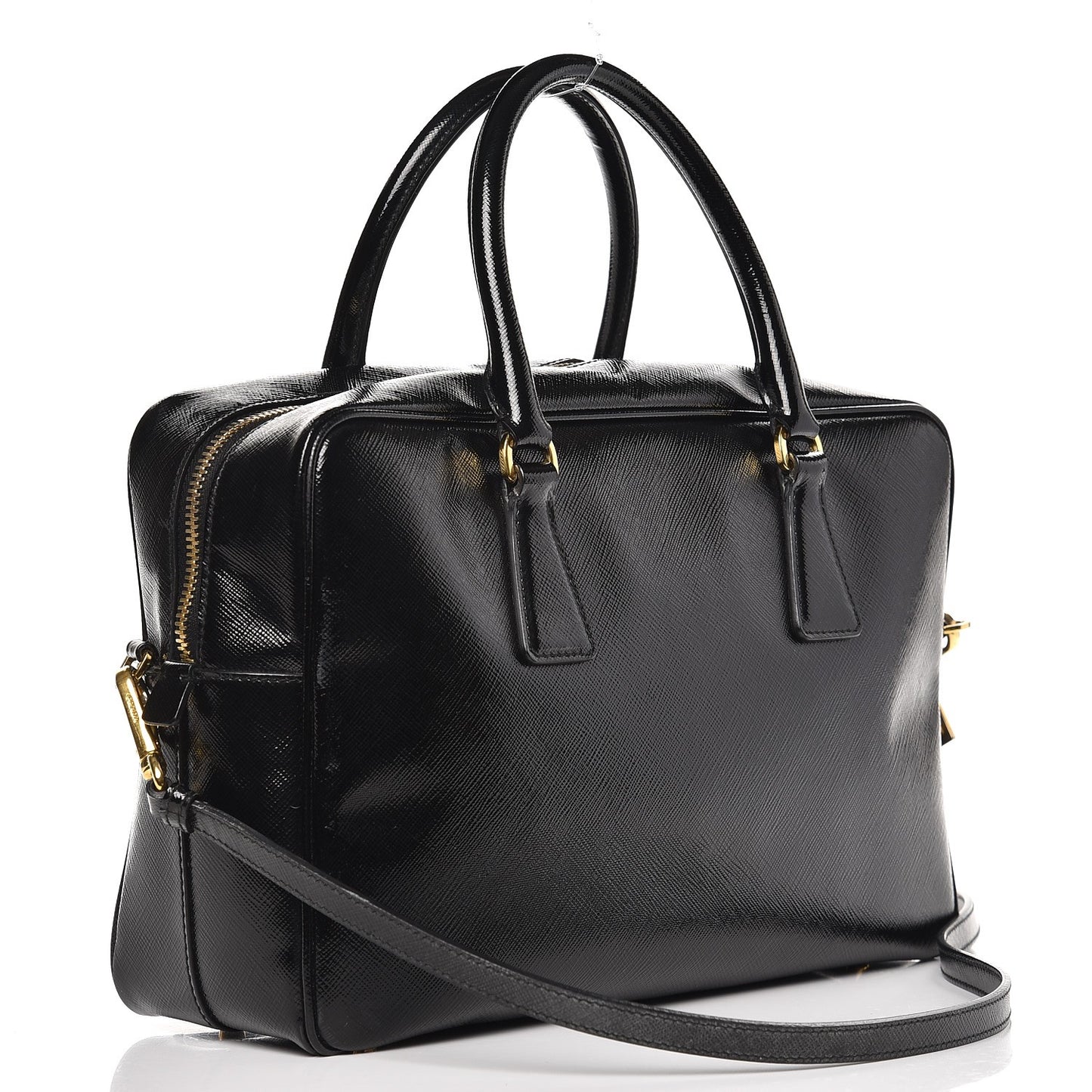 Saffiano Vernice Bauletto Black
