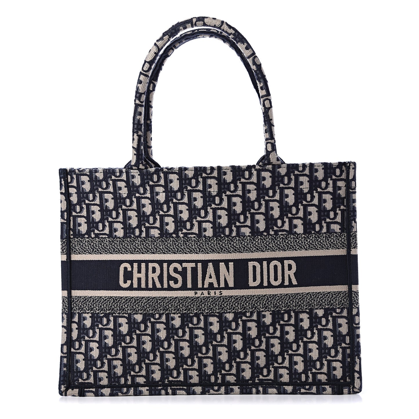 Oblique Medium Book Tote Blue Multicolor