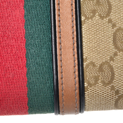 Gucci Monogram Web Rania Zip Around Wallet Khaki 11 of 12