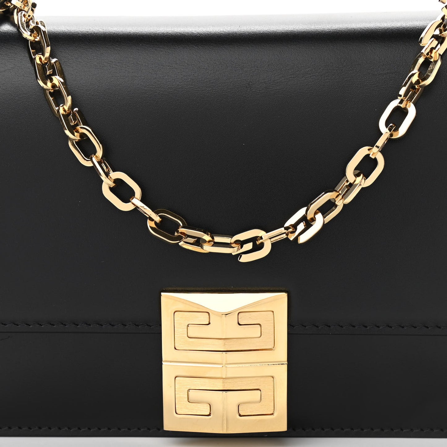 Calfskin Small 4G Chain Crossbody Black