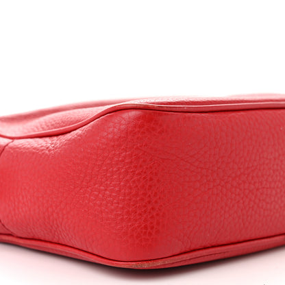 Gucci Pebbled Calfskin Small Soho Disco Bag Tabasco Red 9 of 19