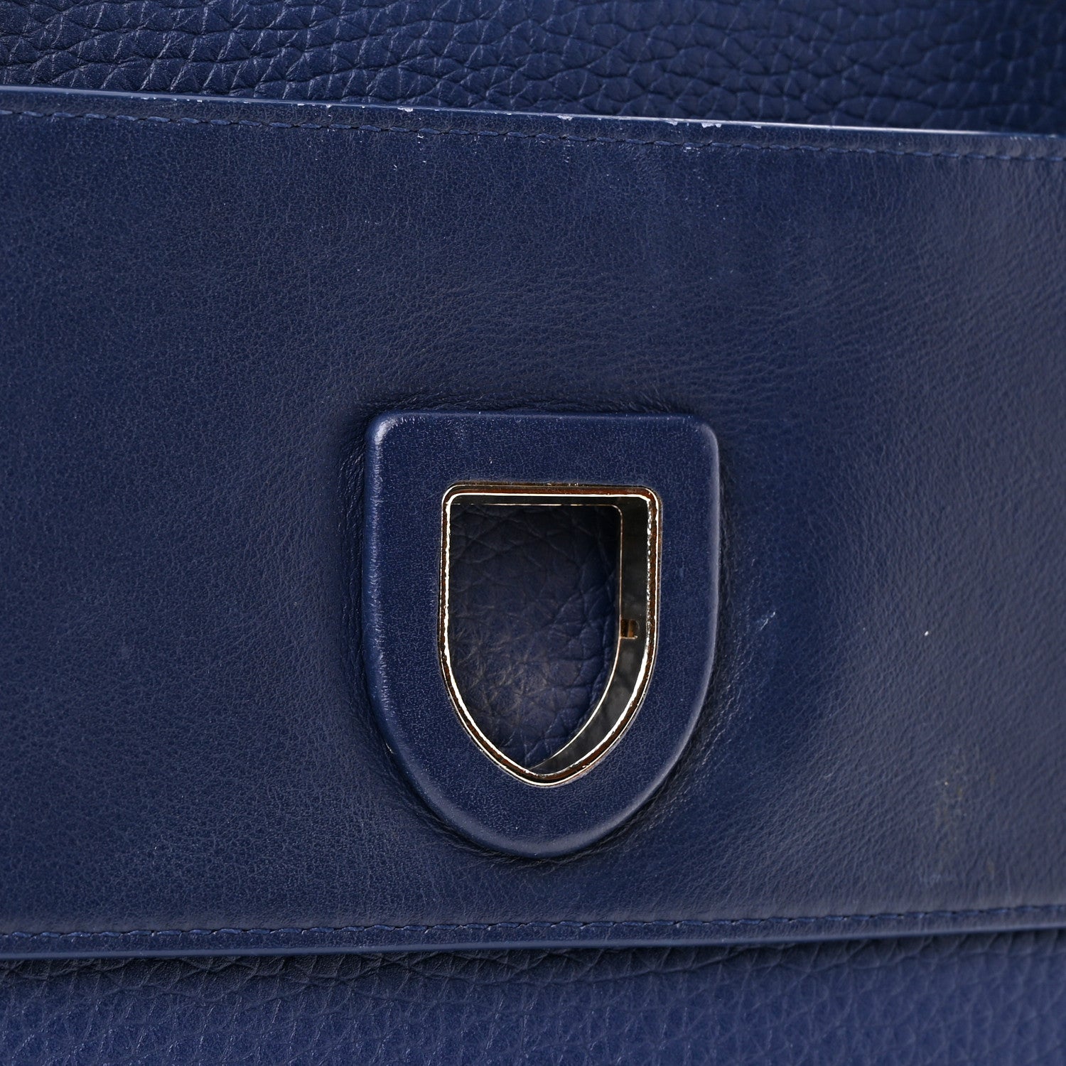 Christian Dior Bullcalf Medium Diorever Flap Navy 10 of 16