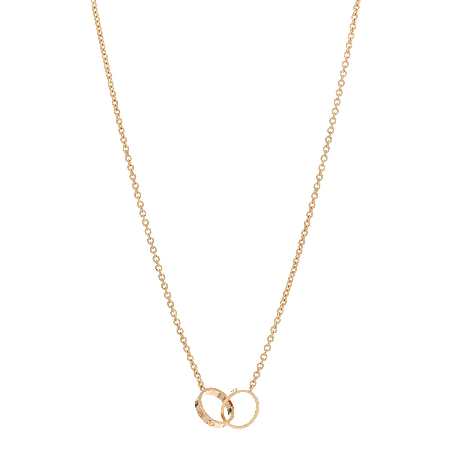 18K Yellow Gold Interlocking LOVE Necklace