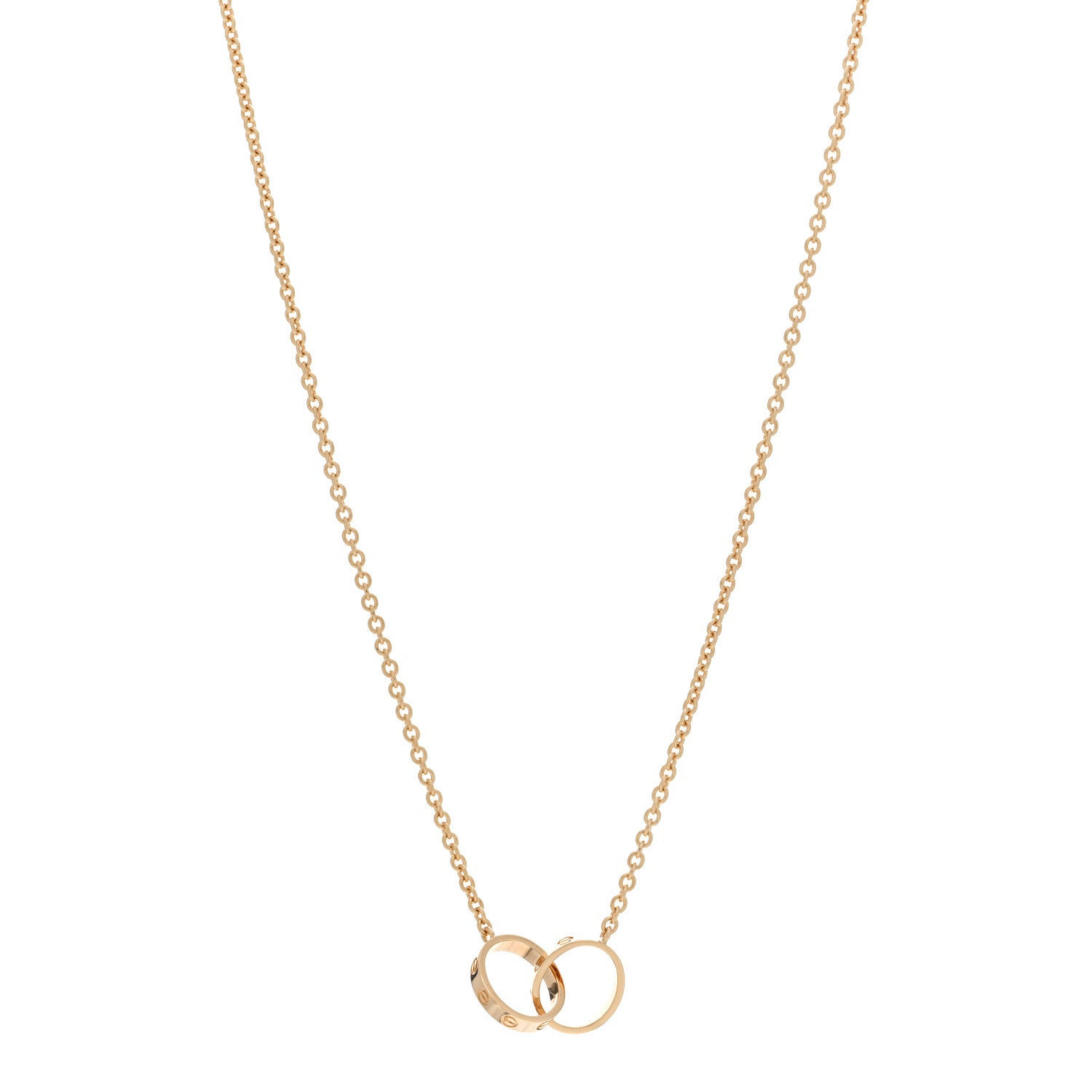 Cartier 18K Yellow Gold Interlocking LOVE Necklace 1 of 5