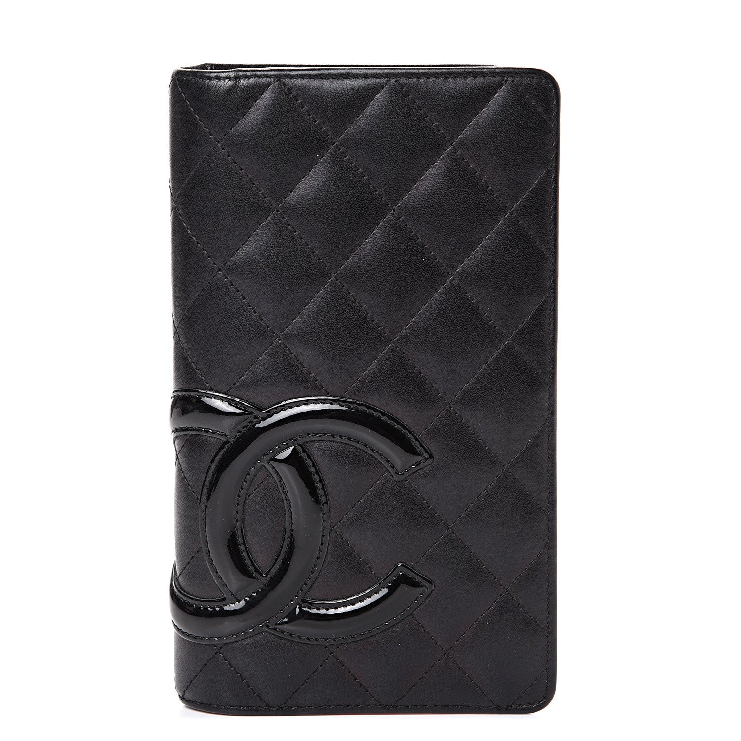 Chanel Calfskin Quilted Cambon Yen Wallet Black 1 of 10