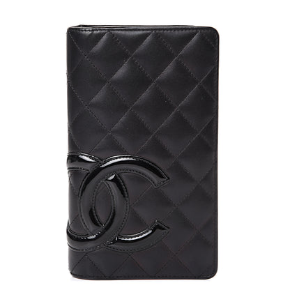 Chanel Calfskin Quilted Cambon Yen Wallet Black 1 of 10