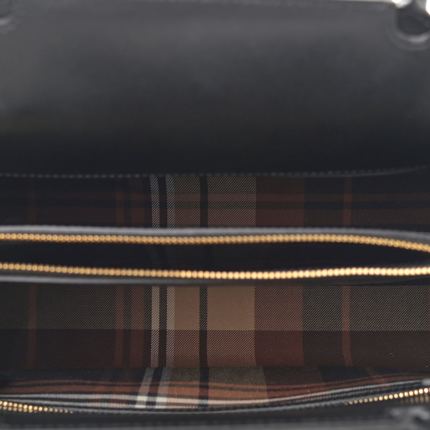 Wool Tartan Two Handle Title Bag Dark Green