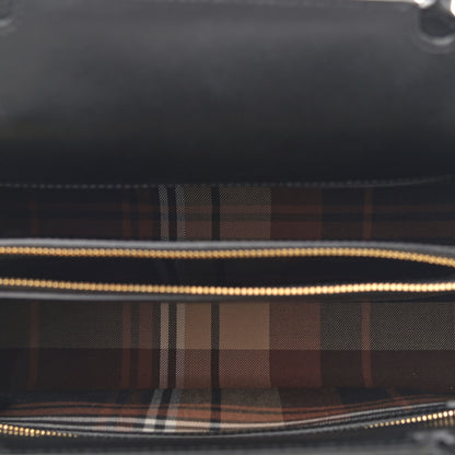 Burberry Wool Tartan Two Handle Title Bag Dark Green 5 of 11