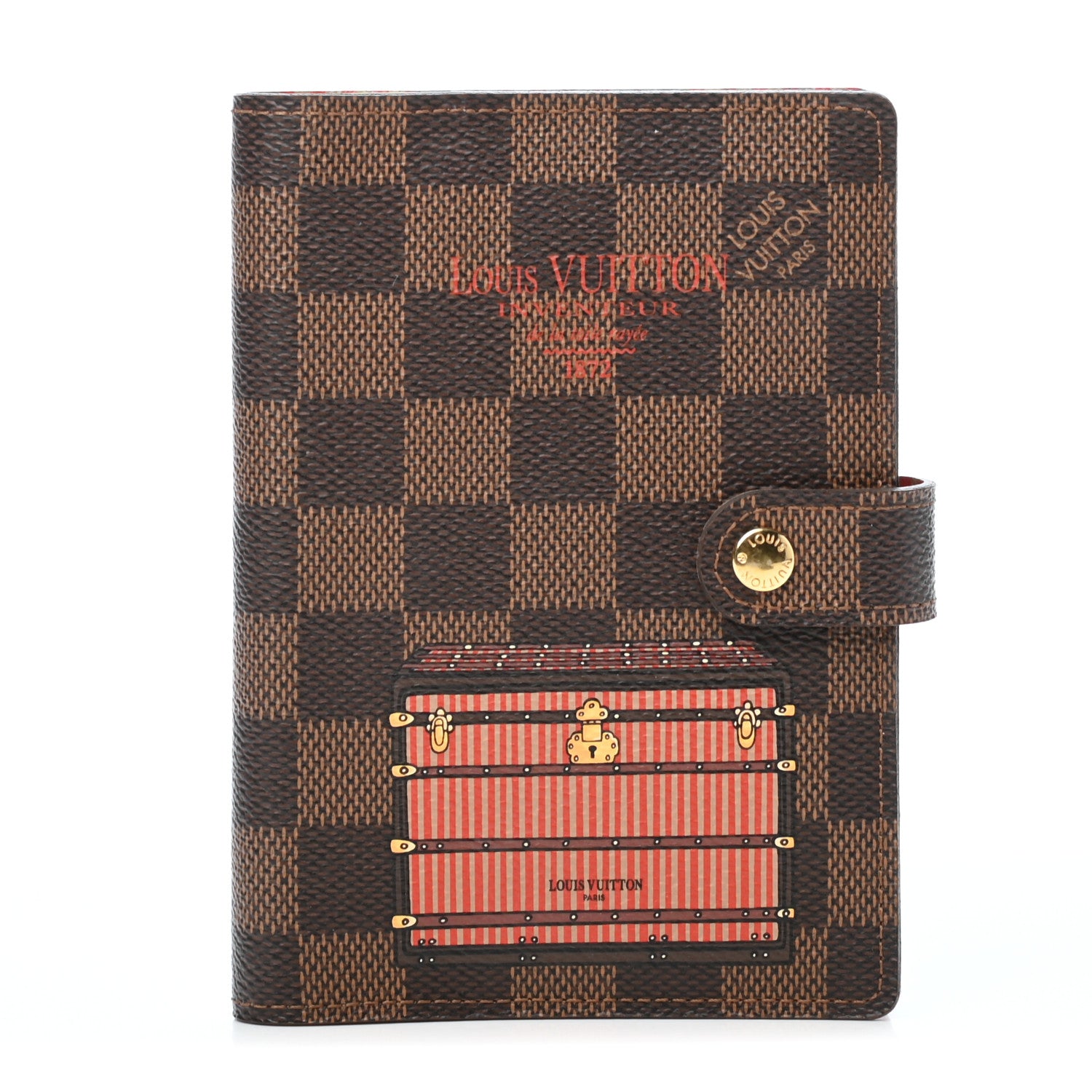 Louis Vuitton Damier Ebene Trunks and Bags Small Ring Agenda 1 of 6