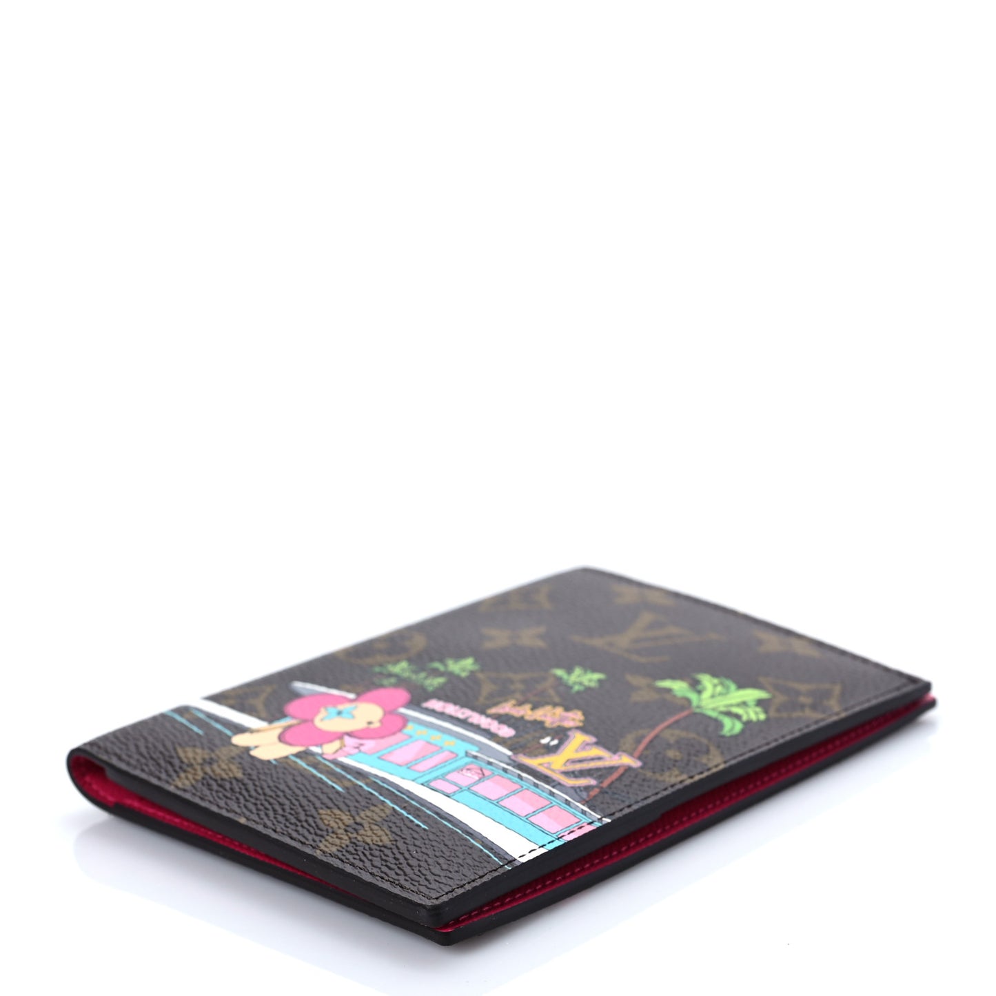 Monogram 2021 Christmas Animation Hollywood Passport Cover Fuchsia