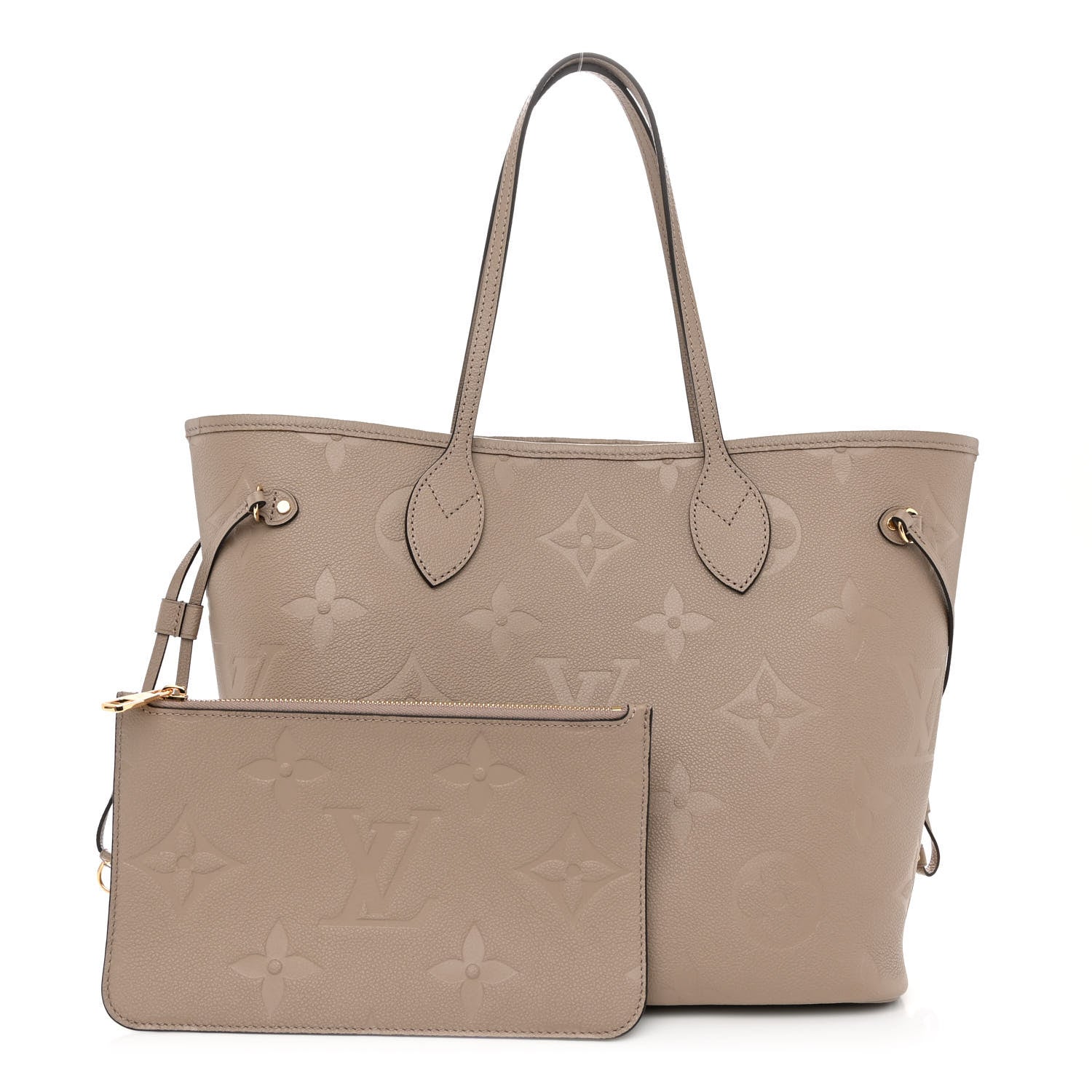 Louis Vuitton Empreinte Monogram Giant Neverfull MM Tourterelle 1 of 10