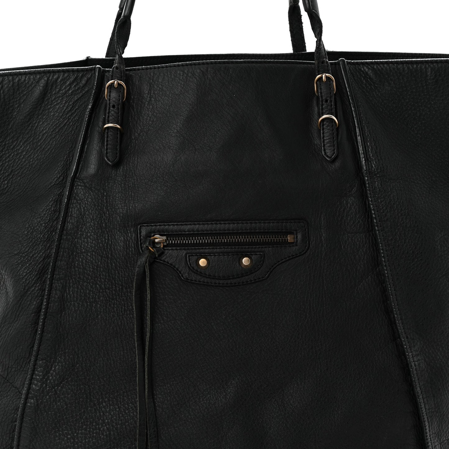 Veau Papier Basket Tote Black