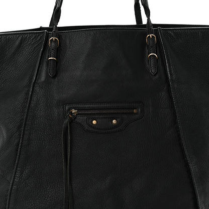 Balenciaga Veau Papier Basket Tote Black 8 of 12
