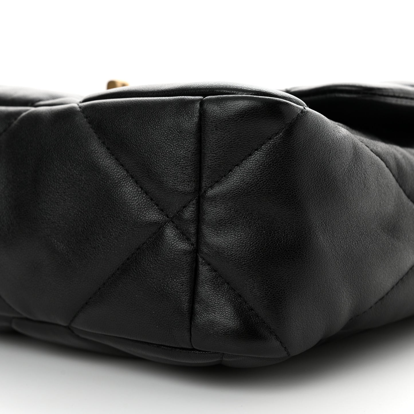 Lambskin Quilted Large Chanel 19 Flap Black
