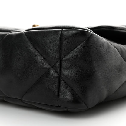 Chanel Lambskin Quilted Large Chanel 19 Flap Black 10 of 13