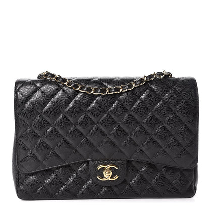 Chanel Caviar Quilted Maxi Double Flap Black 1 of 10