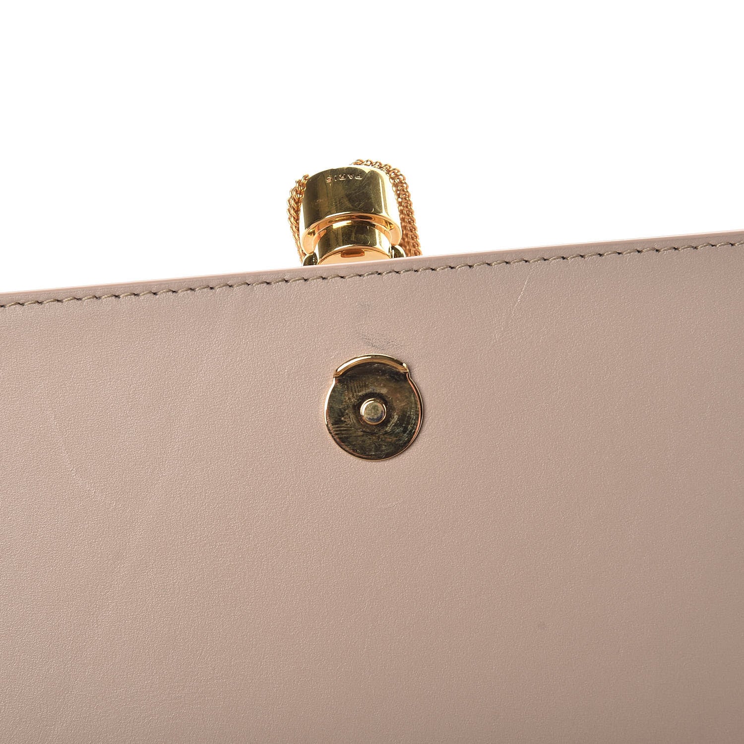 Saint Laurent Smooth Calfskin Classic Monogram Kate Tassel Chain Wallet Light Natural 10 of 10