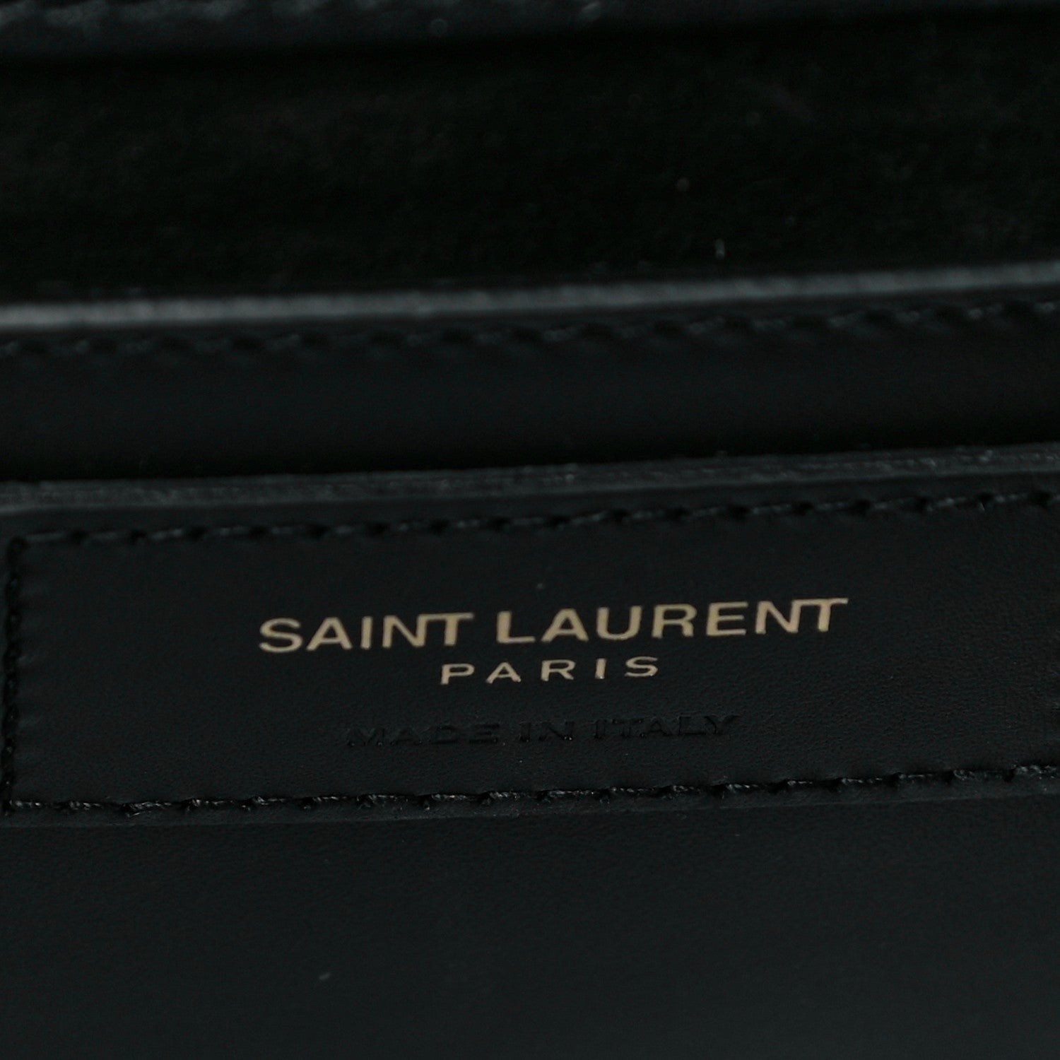 Saint Laurent Calfskin Classic Monogram Tassel Clutch Black 6 of 9