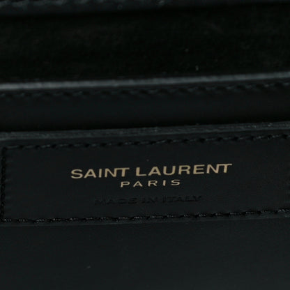 Saint Laurent Calfskin Classic Monogram Tassel Clutch Black 6 of 9