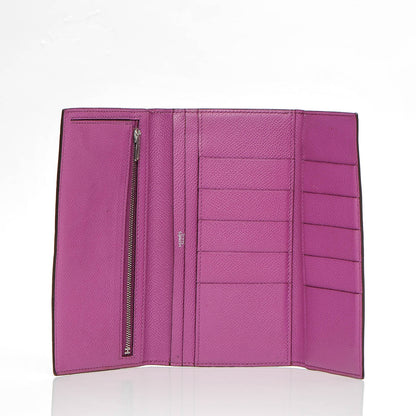 Hermes Epsom Tri-Fold Bearn Wallet Cyclamen 5 of 10