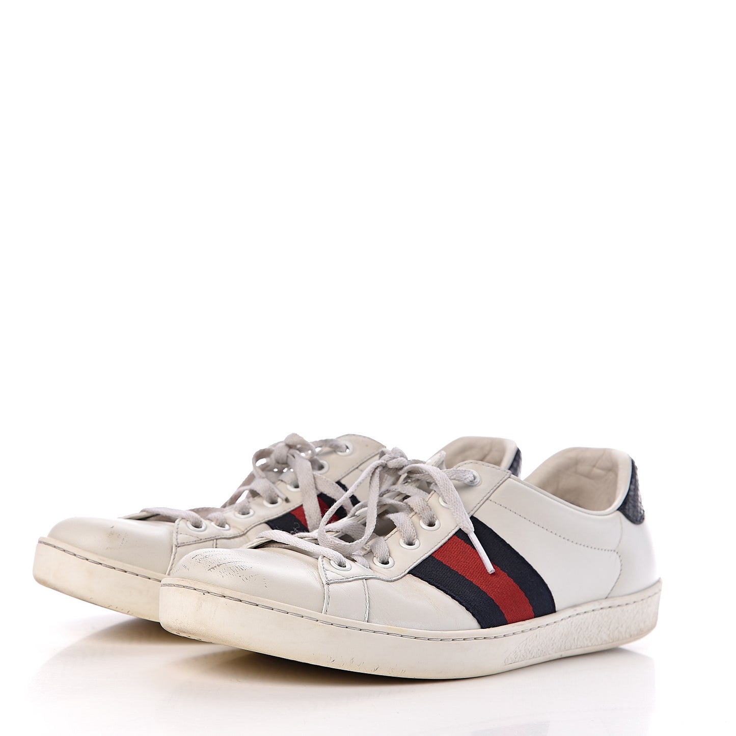 Miro Soft Calfskin Ayers Web Mens Ace Sneakers 8 White Blue