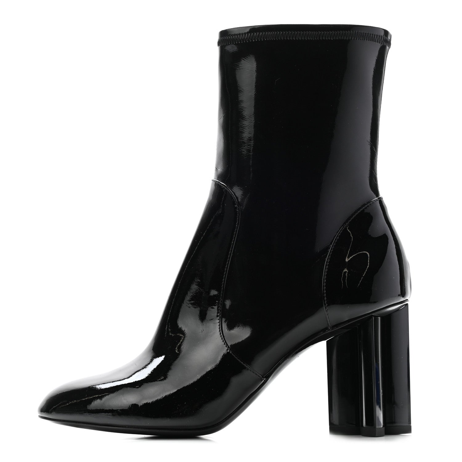 Louis Vuitton Patent Silhouette Ankle Boots 38 Black 1 of 8