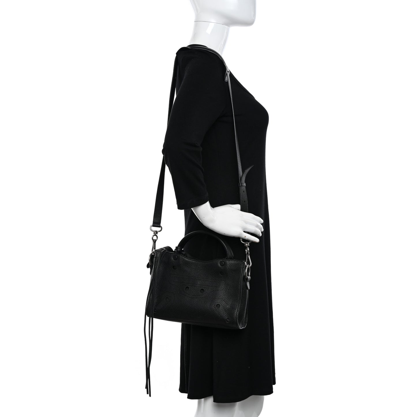 Veau Grana Perforated Blackout Hardware Nano City Black