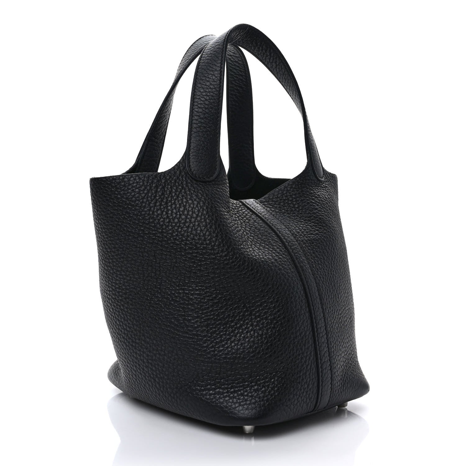 Hermes Taurillon Clemence Picotin Lock 18 PM Black 3 of 9