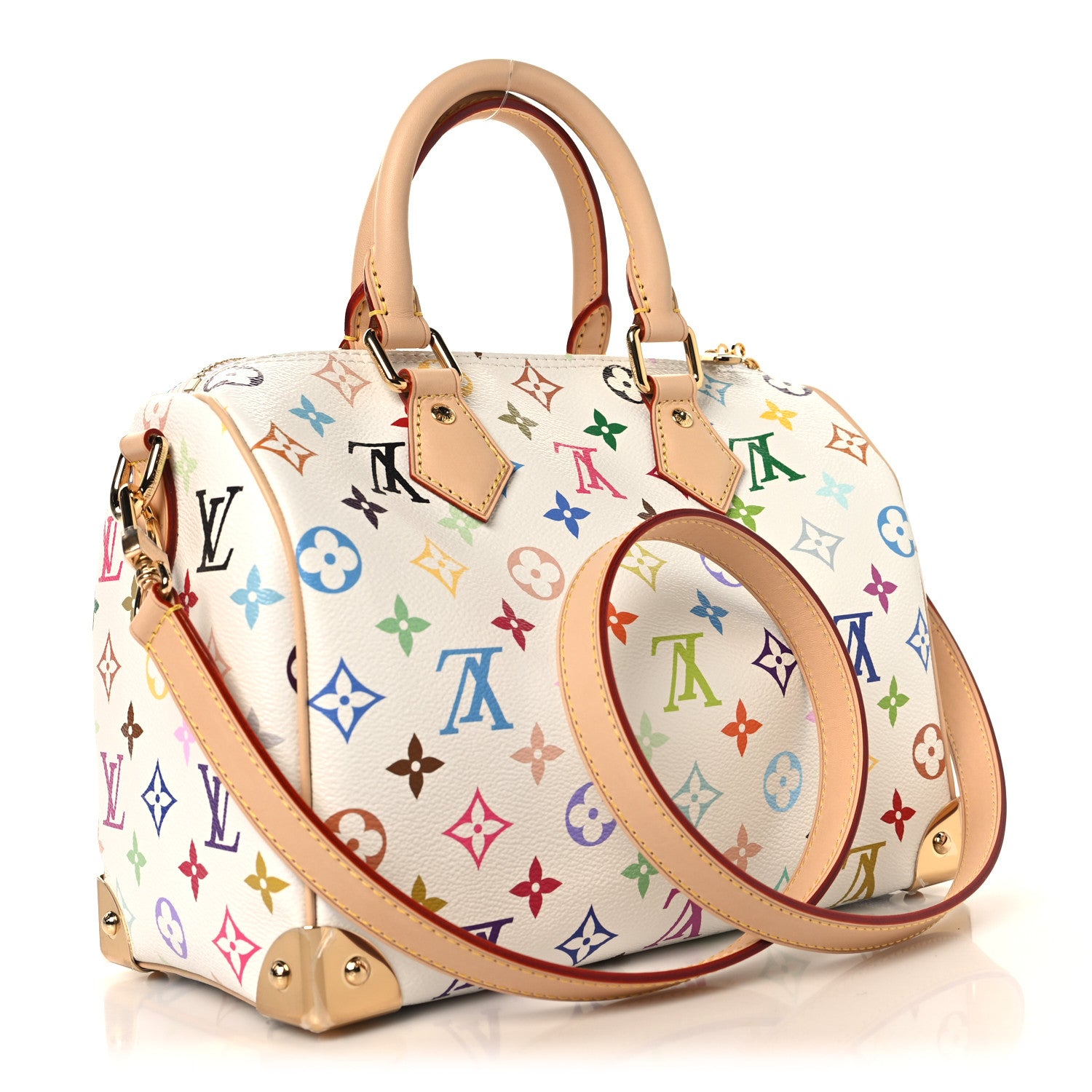 Louis Vuitton LV X TM Monogram Multicolor Speedy Bandouliere 25 White 2 of 12