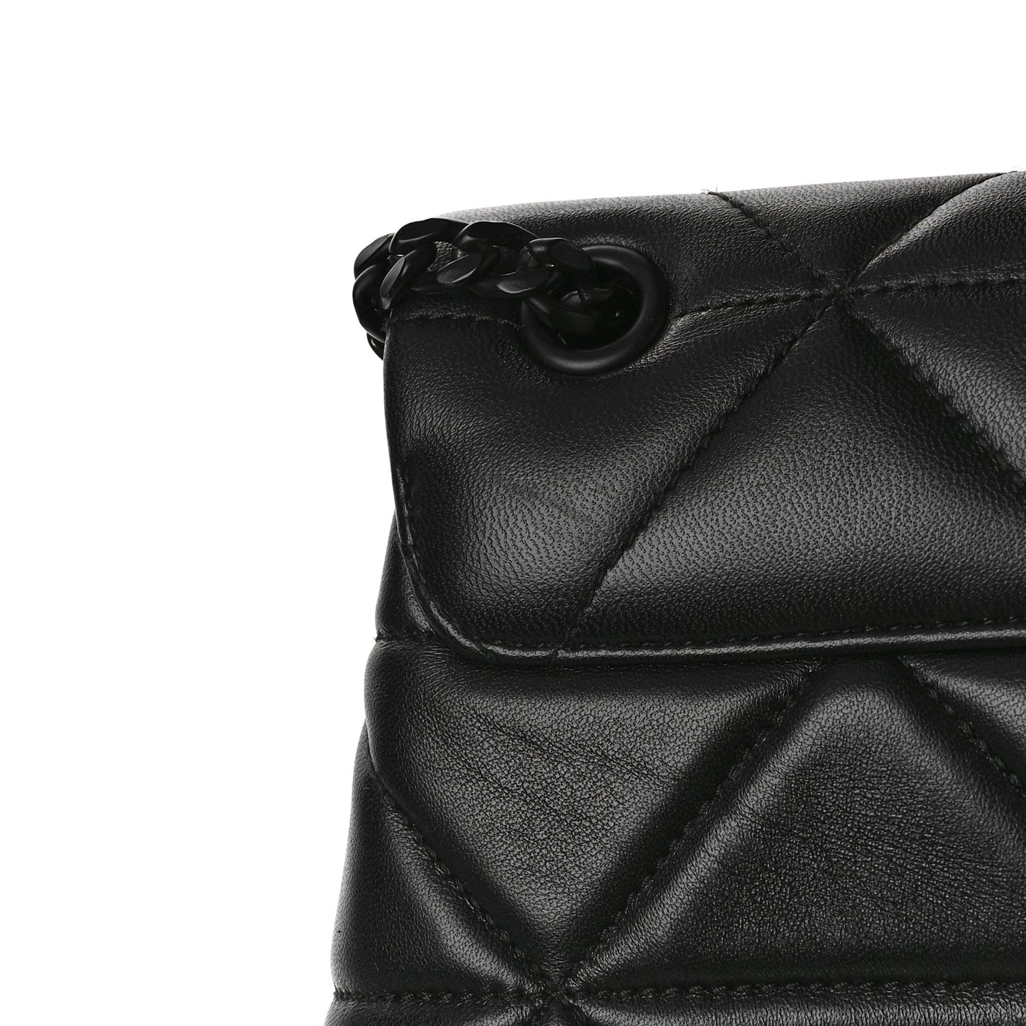 Nappa Triangle Stitched Small Spectrum Bag Black