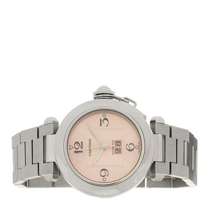 Cartier Stainless Steel 35mm Pasha C Big Date Automatic Watch Pink 2 of 4