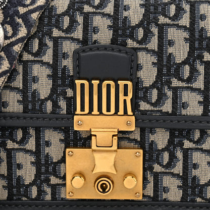 Christian Dior Oblique Small DiorAddict Flap Bag Navy Blue 8 of 14