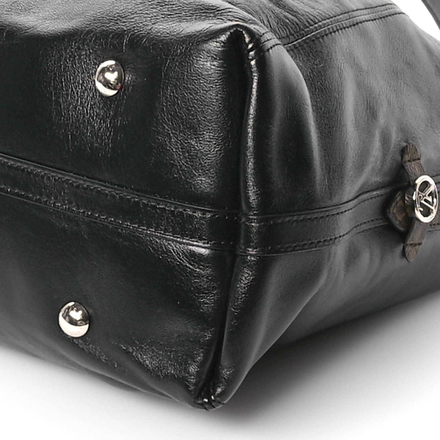 Louis Vuitton Lambskin CarryAll Vibe MM Black 10 of 11