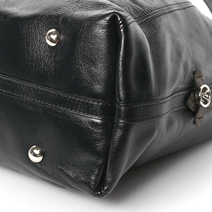 Louis Vuitton Lambskin CarryAll Vibe MM Black 10 of 11