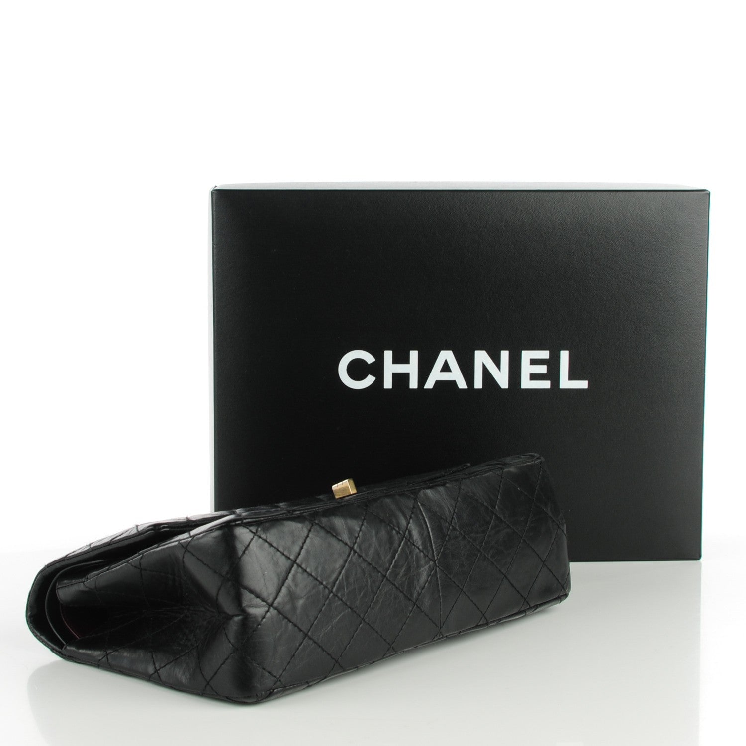 Chanel Aged Calfskin Quilted 2.55 Reissue 226 Flap Black 4 of 7