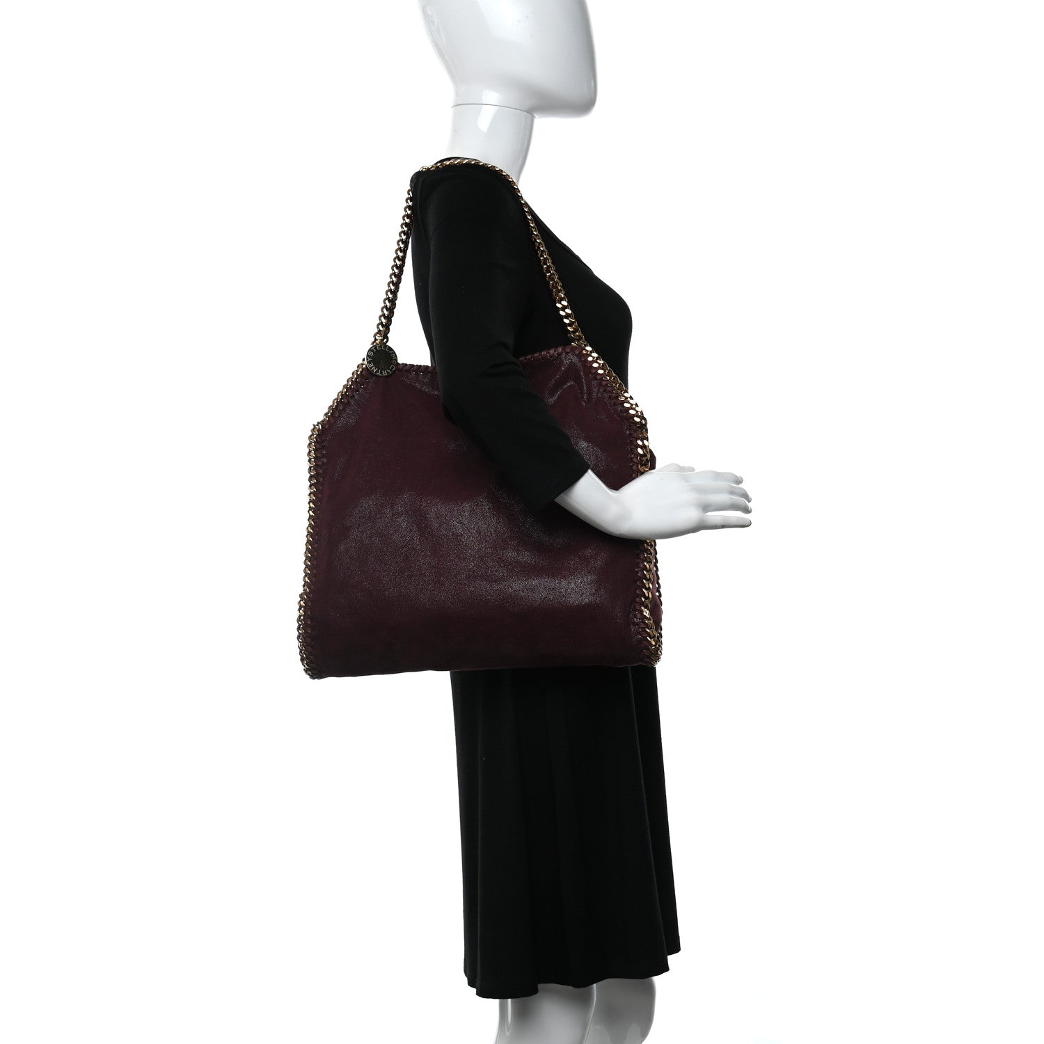 Stella McCartney Shaggy Deer Small Falabella Tote Ruby 2 of 10