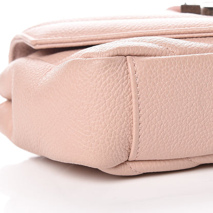 Saint Laurent Sheepskin Matelasse Monogram Classic Baby Chain Pale Pink Bag 8 of 13