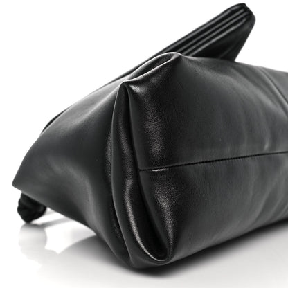 Bottega Veneta Lambskin BV Trine Clutch Black 8 of 10