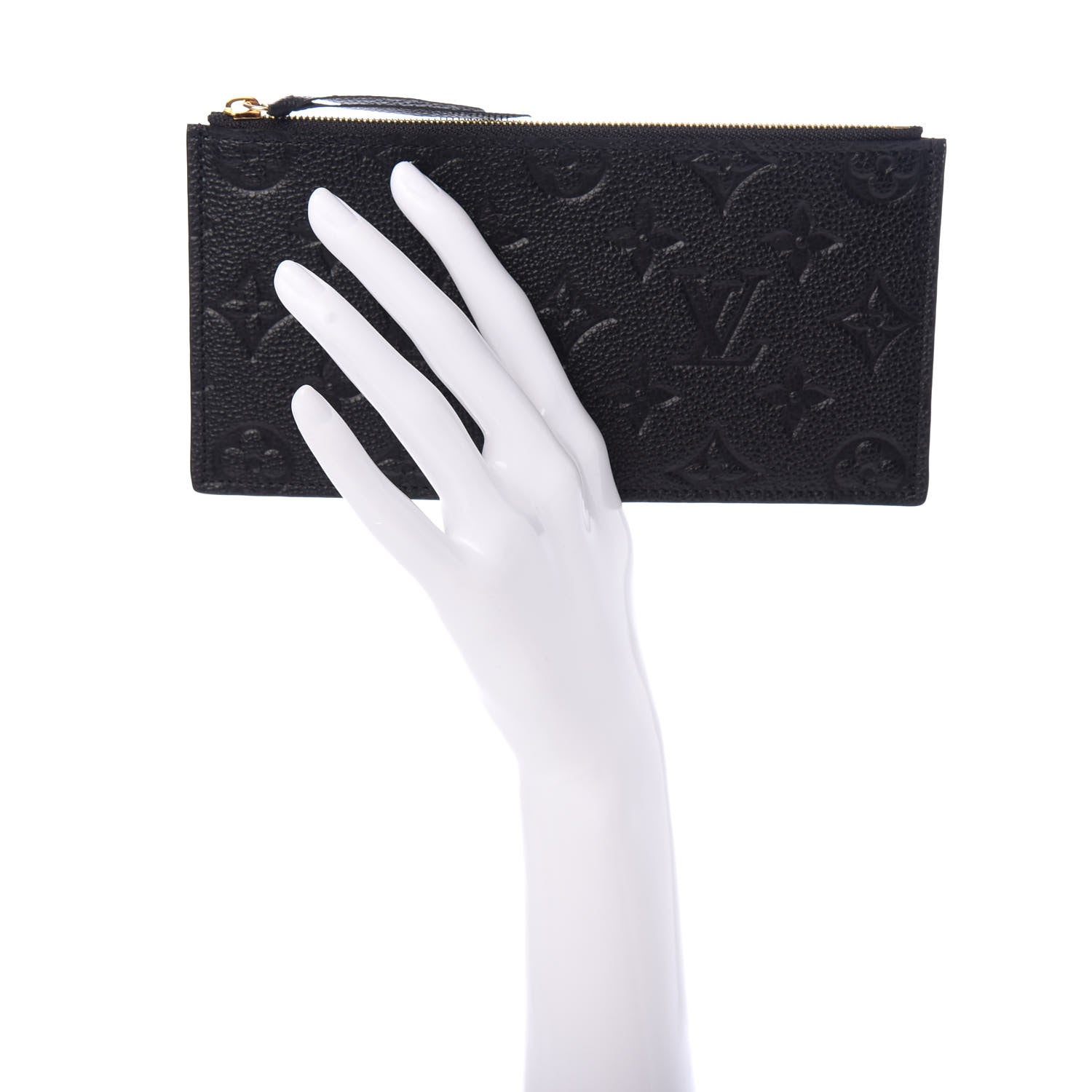 Louis Vuitton Empreinte Felicie Chain Wallet Zippered Insert Black 2 of 6