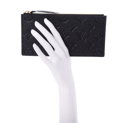 Louis Vuitton Empreinte Felicie Chain Wallet Zippered Insert Black 2 of 6