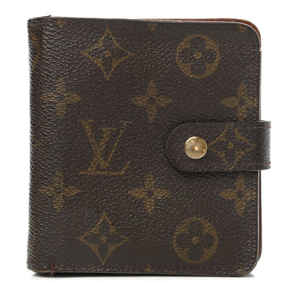 Louis Vuitton Monogram Compact Zippe Zipped Wallet 1 of 18