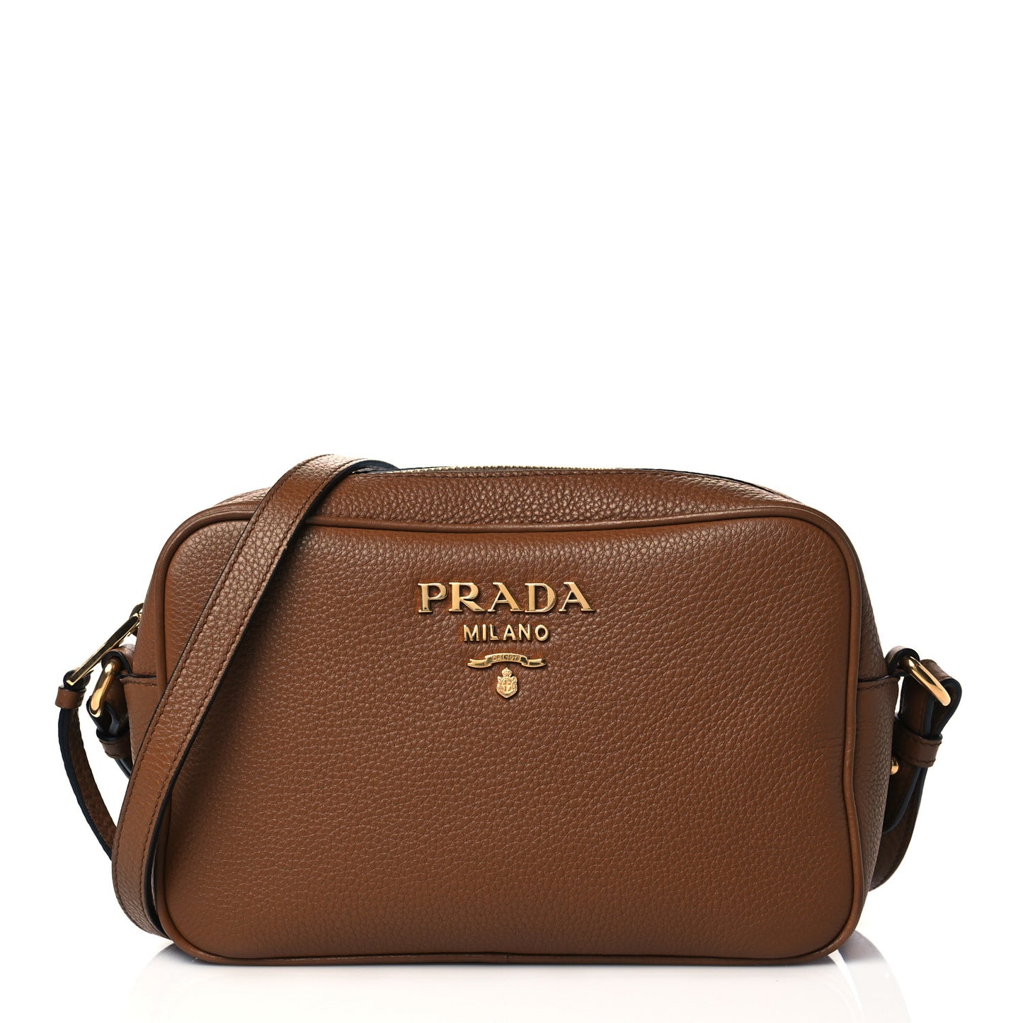 Vitello Daino Camera Crossbody Cannella