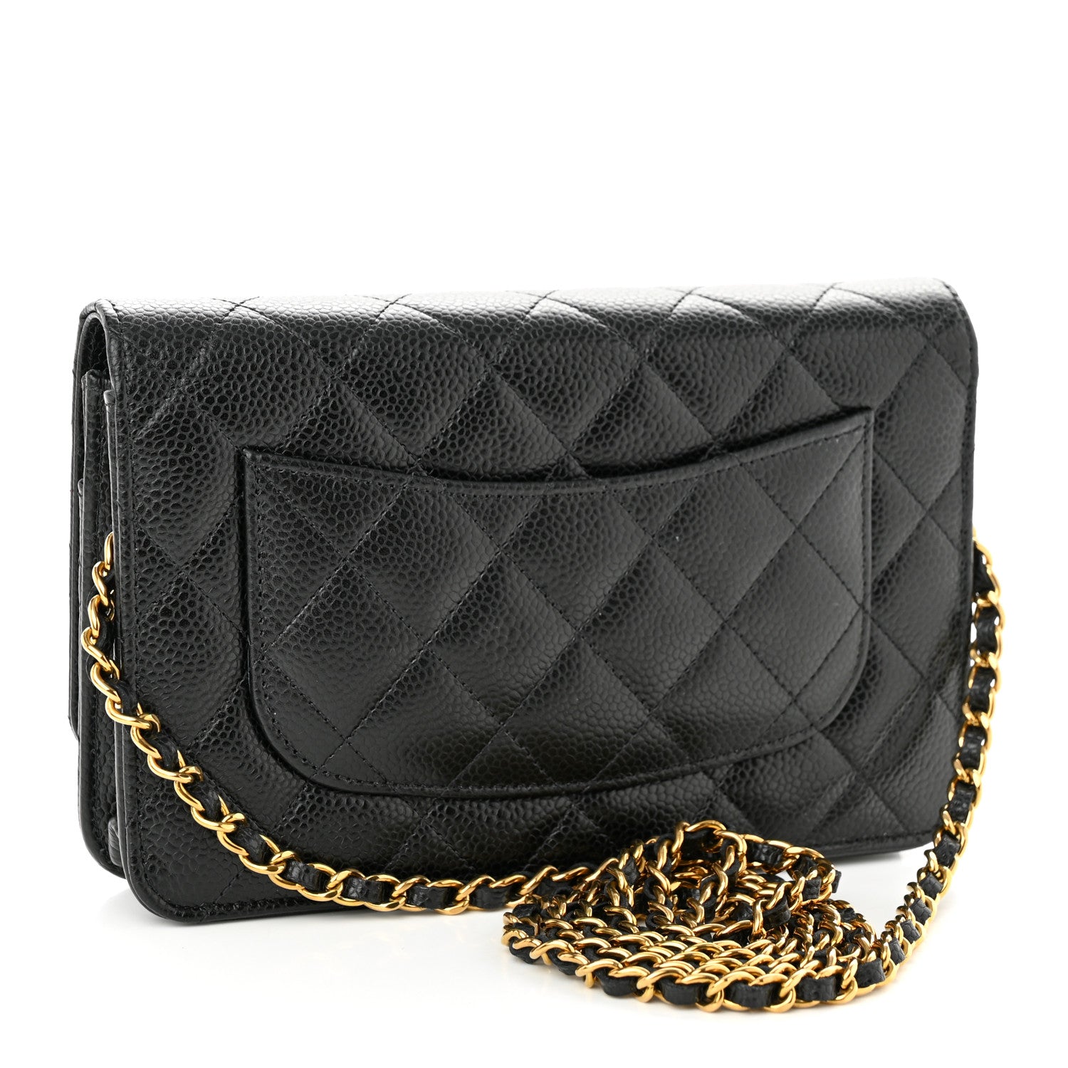 Chanel Caviar Quilted Wallet On Chain WOC Black 3 of 12
