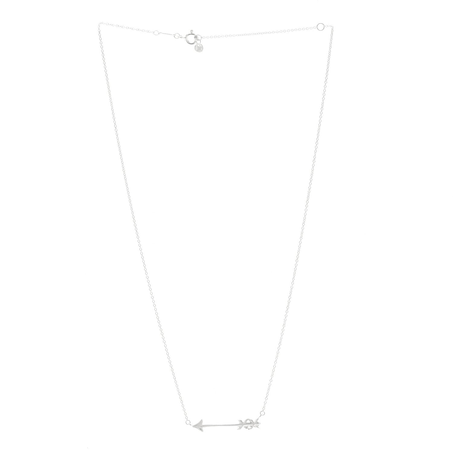 Tiffany Sterling Silver Paloma's Graffiti Arrow Pendant Necklace 3 of 5
