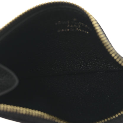 Louis Vuitton Empreinte Monogram Zipped Romy Card Holder Black 5 of 9
