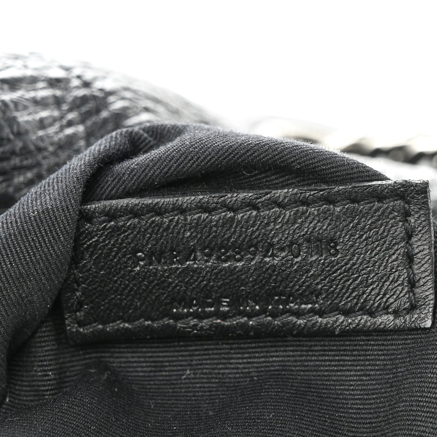 Crinkled Calfskin Matelasse Monogram Large Niki Chain Satchel Black
