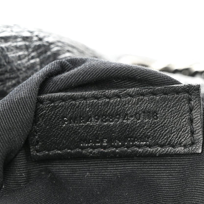 Saint Laurent Crinkled Calfskin Matelasse Monogram Large Niki Chain Satchel Black 7 of 12